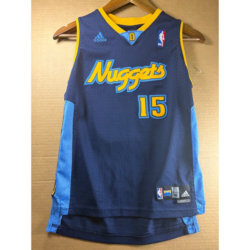 Adidas Carmelo Anthony #15 Denver Nuggets Swingman Jersey Youth Medium 10-12